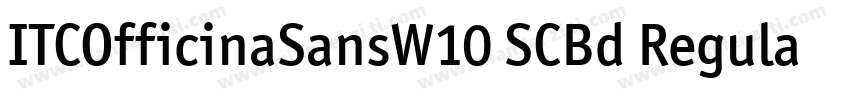 ITCOfficinaSansW10 SCBd RegularITCO字体转换